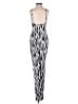 PrettyLittleThing 100% Polyester Graphic Silver Cocktail Dress Size 0 - photo 2
