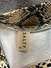 SALTY Animal Print Tan Faux Leather Skirt Size S - photo 4