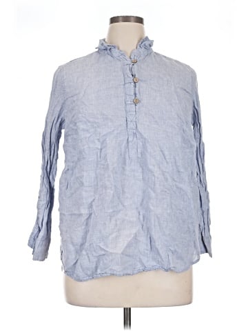Cynthia Rowley TJX 3/4 Sleeve Button-Down Shirt (view 1)