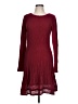 Max Studio Burgundy Casual Dress Size L - photo 1