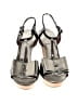 Lanvin Color Block Silver Sandals Size EU 38 - photo 2