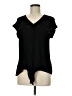 Fortune + Ivy 100% Polyester Black Short Sleeve Blouse Size M - photo 1