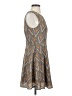 Poema 100% Polyester Chevron-herringbone Gray Casual Dress Size S - photo 4