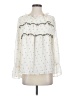Ann Taylor LOFT 100% Polyester Ivory Long Sleeve Blouse Size S - photo 1