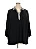 Southern Lady Black 3/4 Sleeve Blouse Size 3X - photo 1