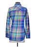 J.Crew 100% Cotton Plaid Blue Long Sleeve Button-Down Shirt Size 0 - photo 2