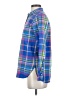 J.Crew 100% Cotton Plaid Blue Long Sleeve Button-Down Shirt Size 0 - photo 5