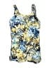 Sporti Print Blue One Piece Swimsuit Size 26 - photo 1