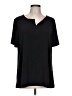 Chico's Black Short Sleeve Blouse Size Lg (2) - photo 1