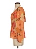 DR2 100% Polyester Orange 3/4 Sleeve Blouse Size S - photo 5