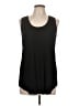 Three Dots Black Sleeveless T-Shirt Size L - photo 1