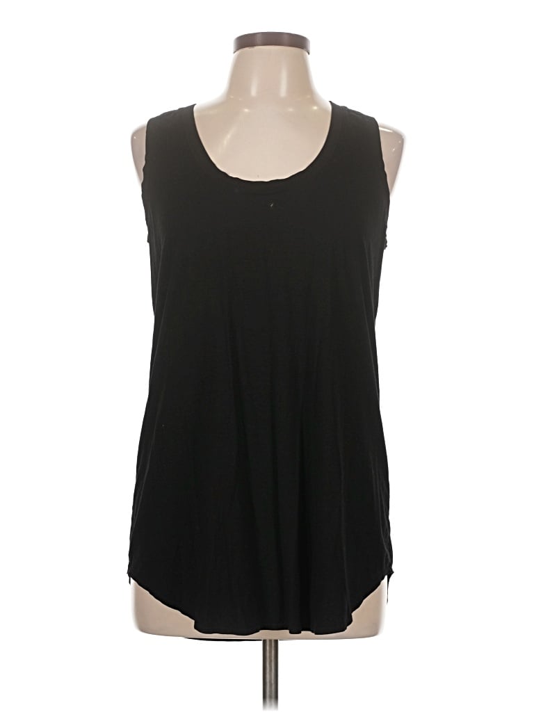 Pre-owned Three Dots Sleeveless T-shirt In Black