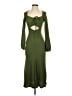 Topshop 100% Polyester Green Cocktail Dress Size 2 - photo 1