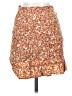 Paper Crane 100% Polyester Floral Orange Casual Skirt Size XS - photo 1