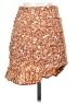 Paper Crane 100% Polyester Floral Orange Casual Skirt Size XS - photo 2