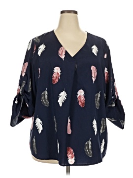 Emery Rose 3/4 Sleeve Blouse