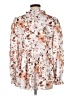Shein Floral Ivory Long Sleeve Blouse Size 6 - photo 2