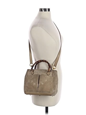 Gucci Outlet Leather Satchel - back