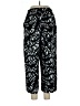 Nine West 100% Polyester Print Black Casual Pants Size L - photo 2