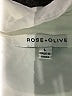 Rose + Olive 100% Rayon Ivory Short Sleeve Blouse Size L - photo 7