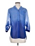 Live 4 Truth Blue 3/4 Sleeve Blouse Size S - photo 1