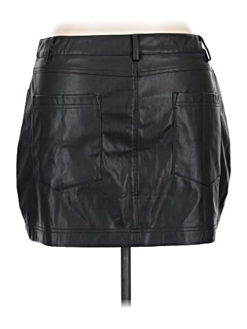 ASOS Design Faux Leather Skirt (view 2)