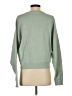 Uniqlo Solid Green Sweatshirt Size S - photo 2