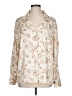 Treasure & Bond Paisley Ivory Long Sleeve Blouse Size L - photo 1