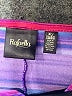 Rafaella Color Block Purple Short Sleeve Top Size XL - photo 7