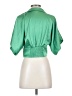 Glam Green Short Sleeve Blouse Size S - photo 2