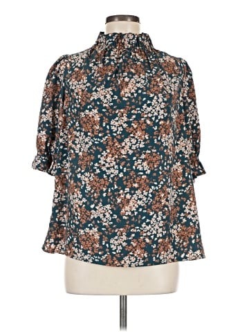 2 Hearts 3/4 Sleeve Blouse (view 1)