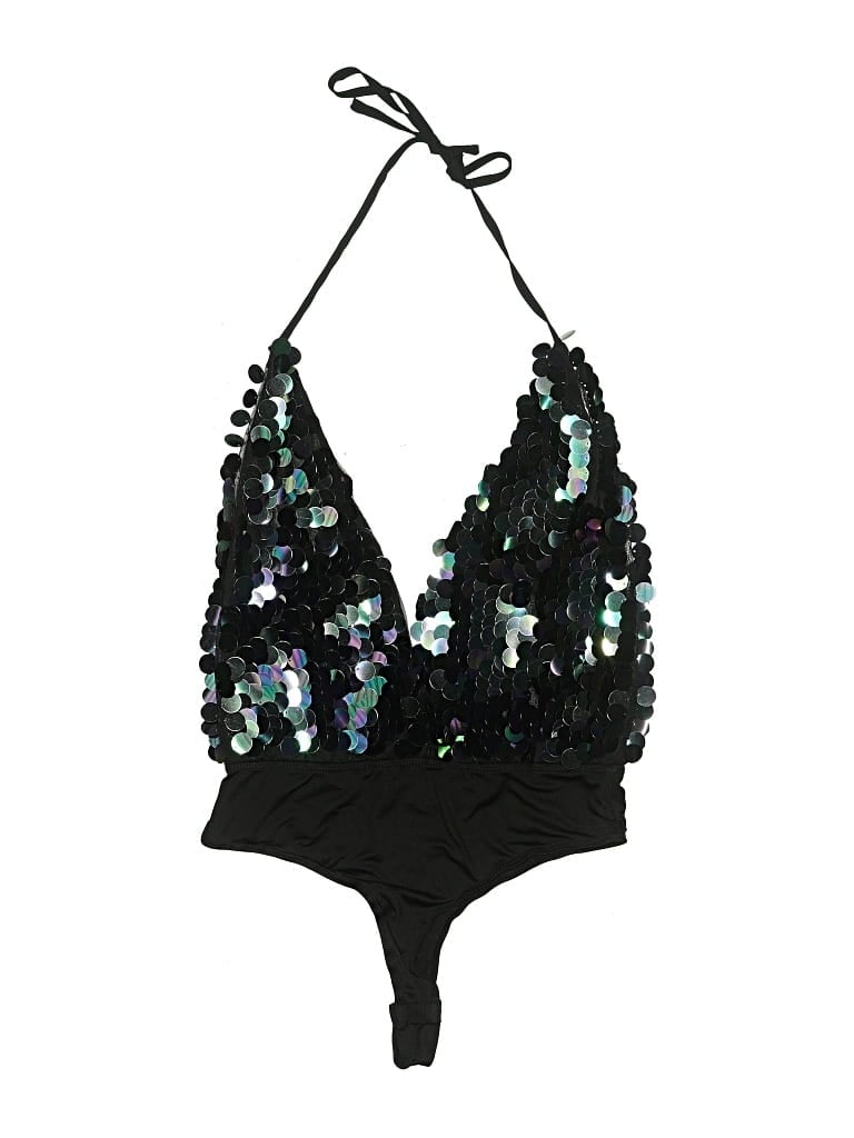 Pre-owned Superdown Bodysuit In Black