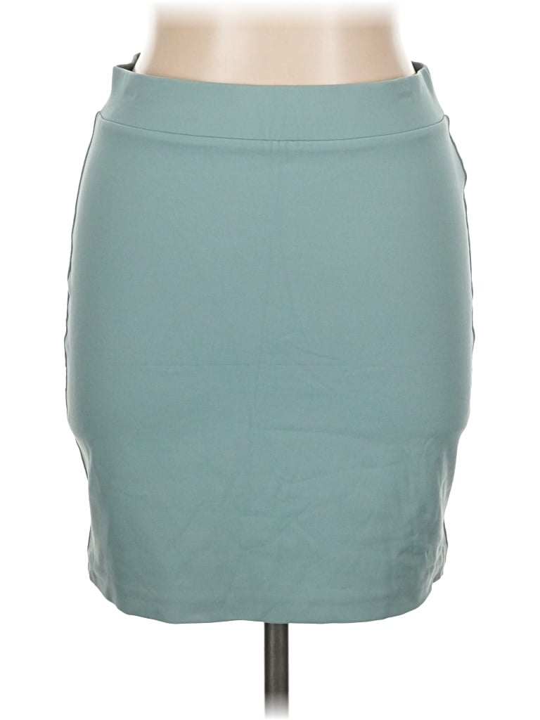 Pre-owned Babaton Casual Skirt In Teal