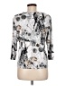 Allison Daley Silver 3/4 Sleeve Blouse Size M (petite) - photo 2