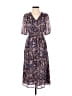 Dear John 100% Polyester Paisley Purple Casual Dress Size S - photo 1