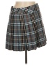 Burberry Blue Label 100% Wool Plaid Gray Wool Check Skirt Size EU 38 / US 8 - photo 1