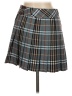 Burberry Blue Label 100% Wool Plaid Gray Wool Check Skirt Size EU 38 / US 8 - photo 2