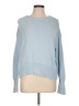 CeCe 100% Cotton Blue Pullover Sweater Size L - photo 1