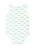 Carter's 100% Cotton Print White Short Sleeve Onesie 6-9 MO / 9 MO - photo 2