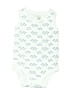 Carter's 100% Cotton Print White Short Sleeve Onesie 6-9 MO / 9 MO - photo 1