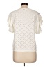 Zara Ivory Short Sleeve Blouse Size L - photo 2
