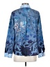 Unbranded 100% Polyester Print Blue Long Sleeve Blouse Size S - photo 2