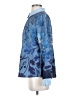 Unbranded 100% Polyester Print Blue Long Sleeve Blouse Size S - photo 5