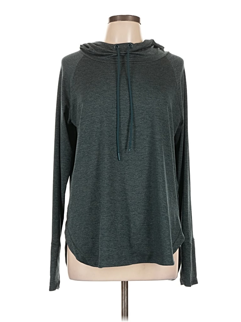 Pre-owned Athleta Fleece Jacket In Teal
