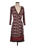 Max Studio Paisley Burgundy Casual Dress Size S - photo 1