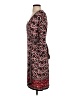 Max Studio Paisley Burgundy Casual Dress Size S - photo 5