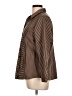 Chico's 100% Cotton Stripes Brown Long Sleeve Button-Down Shirt Size Lg (2) - photo 5