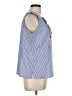 Talbots 100% Cotton Blue Sleeveless Blouse Size L - photo 4