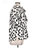 Lane Bryant 100% Rayon Animal Print Silver Short Sleeve Blouse Size 14 - photo 4