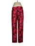 J.Crew 100% Polyester Floral Red Casual Pants Size 4 (tall) - photo 2